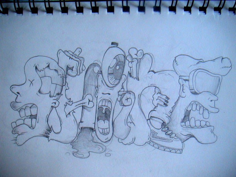 graffiti characters drawings. Character letter (style)